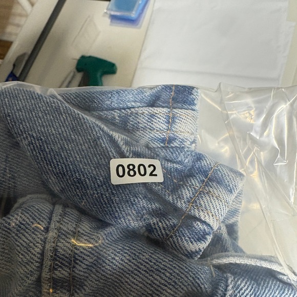 Wrangler Mens‎ Denim Shorts Light Wash Workwear Carpenter Style Size 36 - Picture 4 of 4